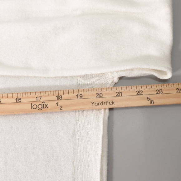 Label +Thread Goldie V Sweater Womens Medium Cream Knit Minimalist Timeless - Picture 13 of 16
